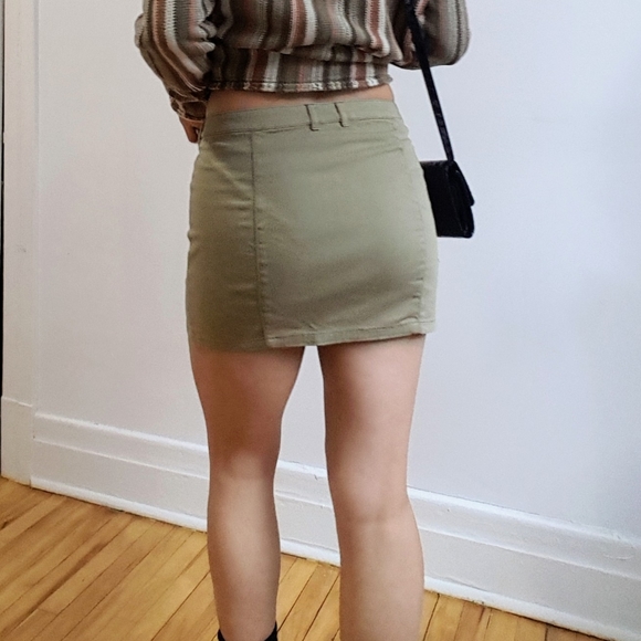 Zara khaki mini cargo skirt - Picture 5 of 8